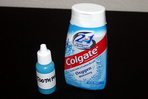 Your own dropper bottle of toothpaste.